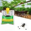 Outdoor Hanging Fly Trap Natural Pre-Baited Fly Hunter Disposable Stable