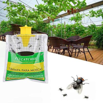 Наружная подвесная ловушка для мух, натуральный охотник на мух с предварительной наживкой, одноразовая стабильная конюшня, ловушка для мух, сумка для привлечения мух, инструмент для отпугивания мух на ферме