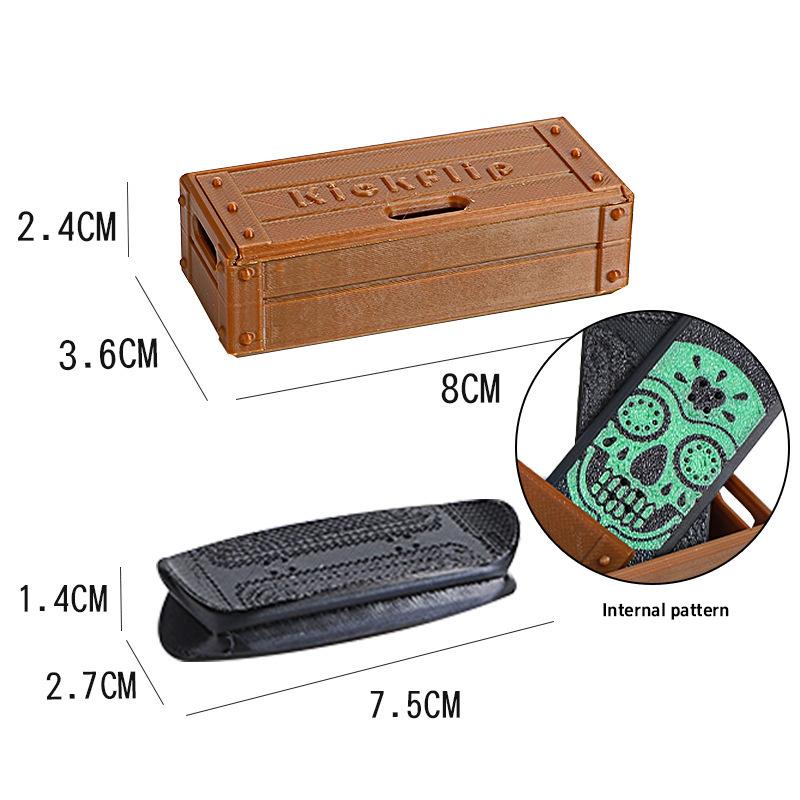 Ог Кикфлипы Вращающаяся Игрушка-Спиннер Для Взрослых, Магнитный Фингерборд, Слайдер для Скейтборда, С Кейсом для Хранения, Портативная Игрушка