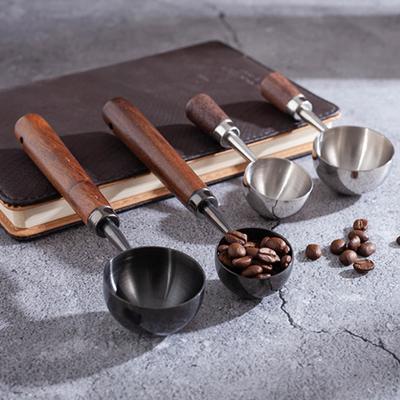 Мерная ложка для кофе с деревянной ручкой, пищевая, без содержания бисфенола А, высокая