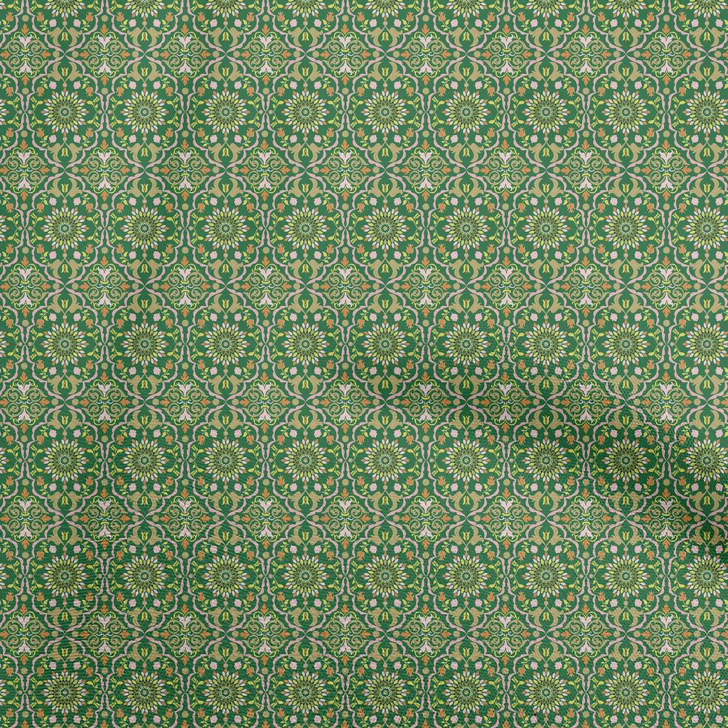 oneOone Ткань Cotton Flex Dusty Blue, азиатские проекты поделок Suzani, декоративная ткань, напечатанная по ярдам, 40 дюймов