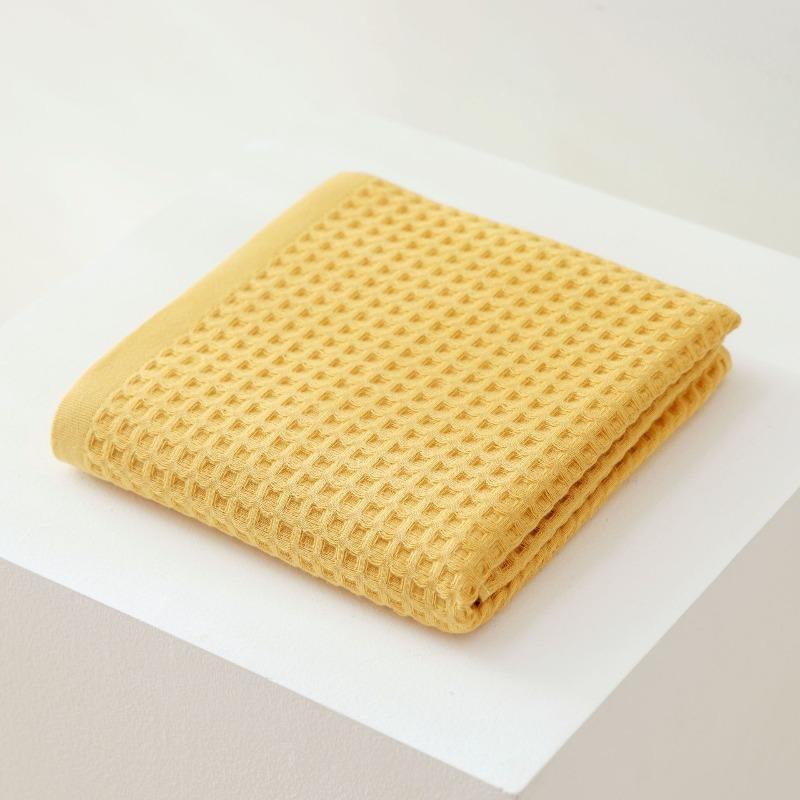 Meier Honeycomb waffle pure cotton bath towel Class A cotton absorbent soft home bed and breakfast bath towel