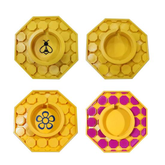 Пчелиная поилка Садовая кормушка для пчел для банки Мейсона 3D-печатная станция для поения пчел Инструменты для пчеловодства для улья Аксессуар для пасеки