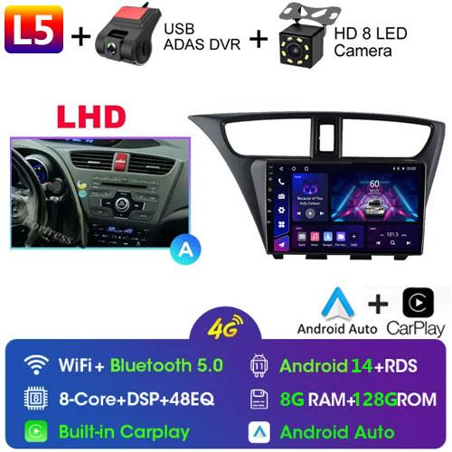 Fortress For Honda CIVIC Hatchback 2012 - 2017 Car Radio Android Multimedia Video Player Navigation GPS Stereo HU No 2 Din 2din