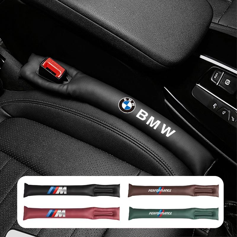 EUCQ6 2Pcs Car Seat Gap Filler Strip Soft Pads Leather Auto Accessories For BMW E46 E90 E60 F30 F10 E39 E36 F20 G30 G20 X3 X4 X5 X6 X7