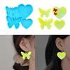 Flexible Silicone Mold Easy to Use Heart Butterfly Earrings Epoxy Resin Molds