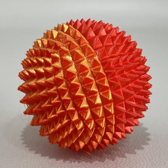 3D-печатный шипастый массажный мяч для снятия стресса Шипастый массажер-ролик Плантарный фасциит Физиотерапия Инструменты для снятия напряжения в руках