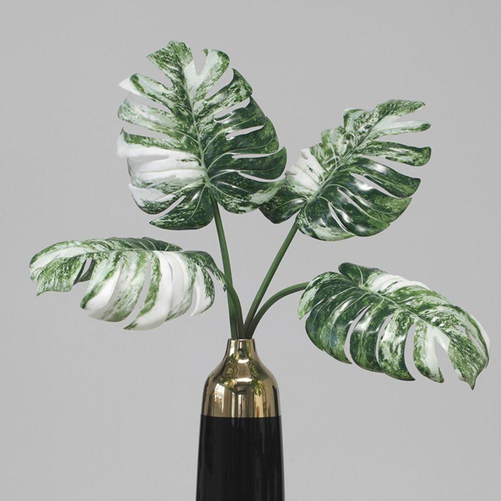 Fern Plant Artificial Tropical Palm Branches Tropical Plants Fake Palm Leaves Desktop Decoration