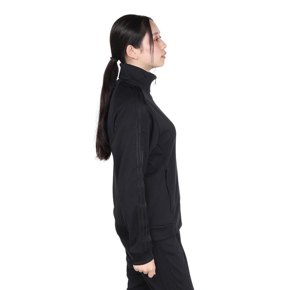 Adidas KTX40 Track Black Size M Women's 3-Stripes Top, (JG3798),