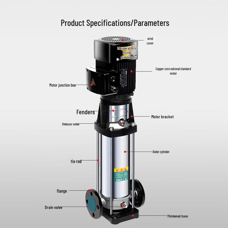 BENXINNONG Vertical Stainless Steel Multistage Centrifugal Pump