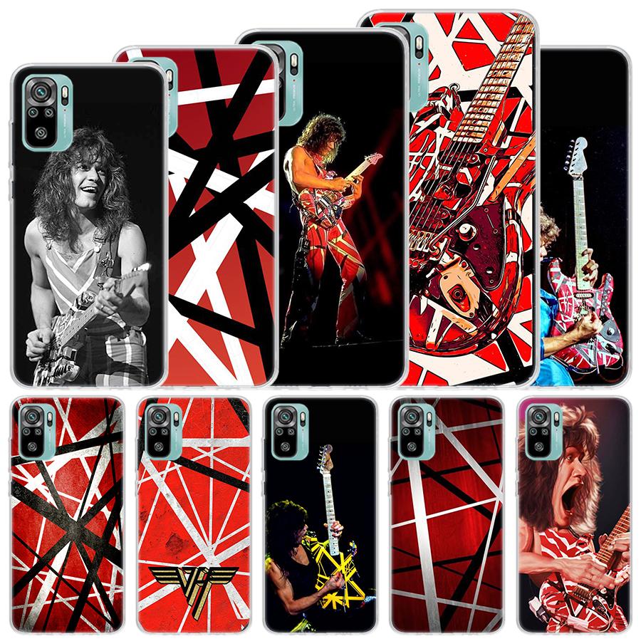Eddie Van Halen Graphic Guitar Soft Case For Xiaomi Redmi Note 14 13 12S 11S 10S 12 Pro Plus Phone Cover 11 10 11E 11T Note14 Sh