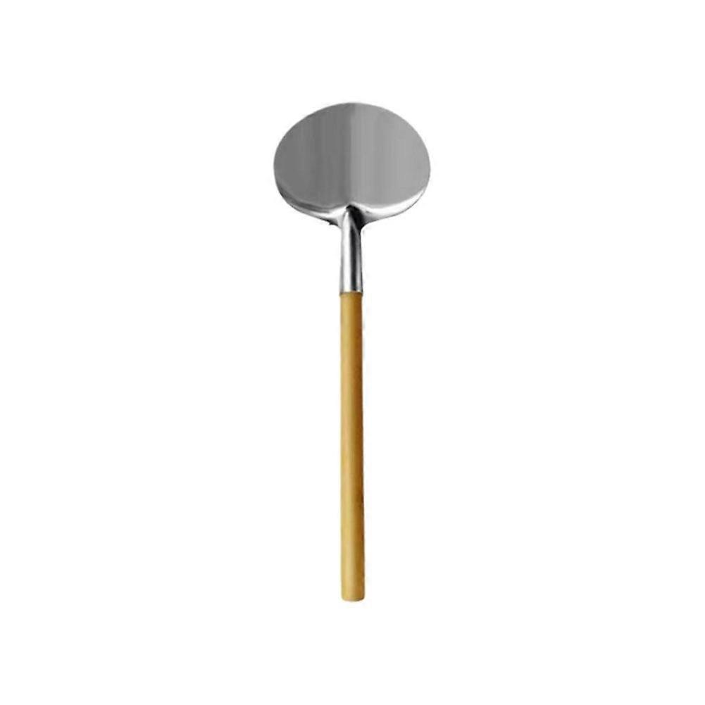 Round Non-stick Spatula with Wooden Handle Non Stick Pot Shovel Cooking Tool