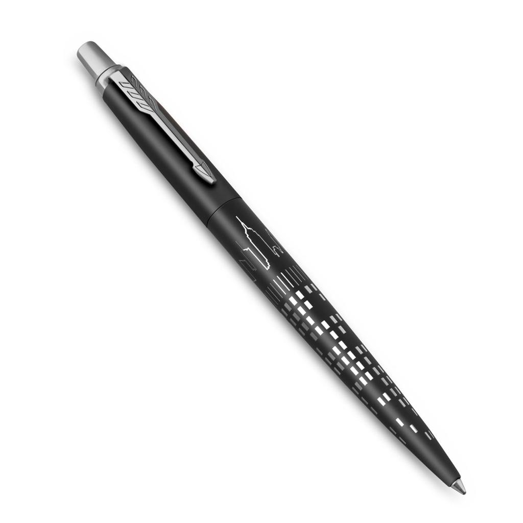 Parker Jotter Специальное издание New York Black CT Шариковая ручка Средний размер Подарок Премиум Оригинальный Продукт Номер 2187558 Ручка, Стержень, На основе масла, В коробке, Качество,