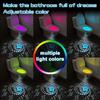 7 цветов Ночник для унитаза Датчик движения Свет Светодиодная подсветка для унитаза Перезаряжаемый светодиодный ночник Для ванной комнаты Туалета Украшение