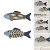 Charm Fish Hanging Sign Wall Decors, Creative Fish Pendants Artistic Hanging Accent for Living Room or Bedroom