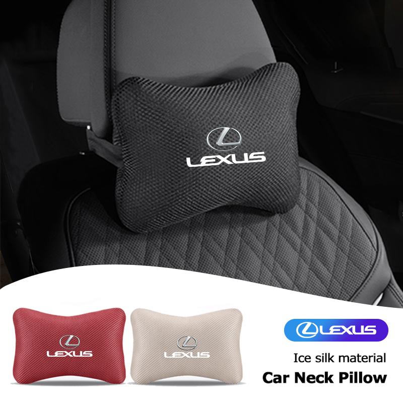 High Quality Car Seat Headrest Breathable Auto Logo Neck Pillow For Lexus GS IS LS500h ES260 ES300h RX350h NX260 UX260 LM LC RZ4HK1