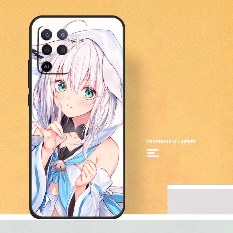 Shirakami Fubuki Hololive Case For Oppo A74 A94 A54 A15 A17 A57 A6 A5 Pro A16 A76 A96 A40 A60 A80 A18 A38 A58 A78 A98