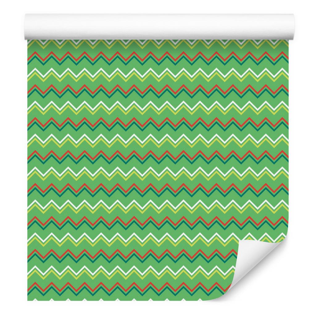 Zigzag Green Wallpaper for Living Room and Bedroom 50x1000
