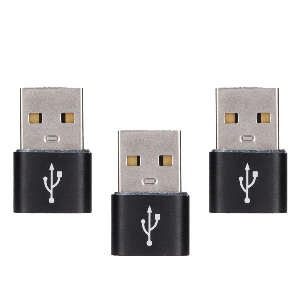 3PCS U Disk Adapter USB to TypeC Adapter USB C Female to USB Male Adapter  Computer Use
