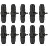 10Pcs 8/11 To 4/7 Reducing Tee with Buckle Garden Irrigation Atomizing Tubing Barbed Connector