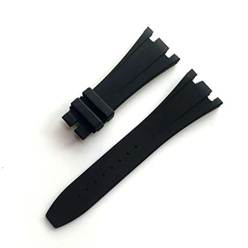 Silicone Watch Band for AP Royal Oak Offshore Series 15710 26470 Folding Buckle Rubber Strap 28mm