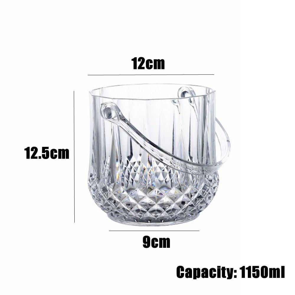 Пластиковое ведро для льда Съемная ручка Ведро для шампанского Новый контейнер для кубиков льда