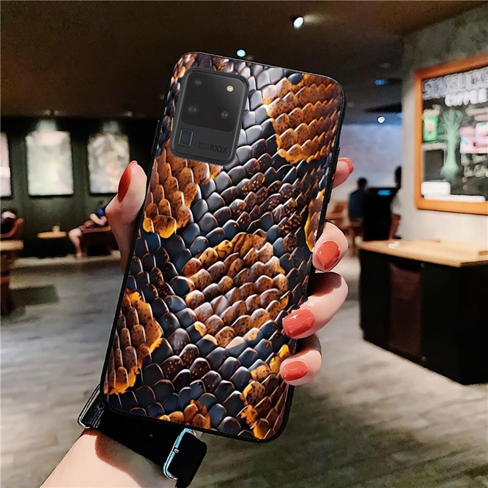 Чехол для телефона под змеиную кожу для Samsung S 9 10 20 21 22 23 30 23 24 plus lite Ultra FE S10lite Fundas