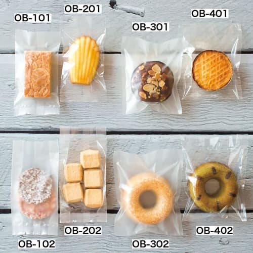 Heads OB-201 Food-Safe Gas Bags, Plain Sweets Packs, Transparent, W70 x H135mm, 100 Count, Made in Japan