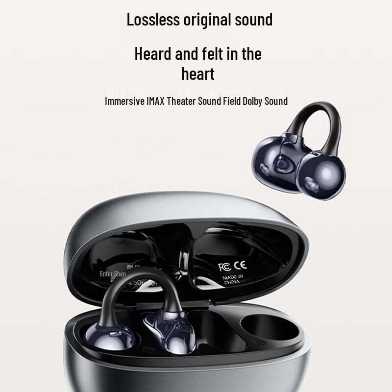 BIAZE D85 Open-Ear Bone Conduction Concept Ear-Clip Wireless Headphones