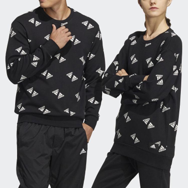 Adidas Fi BP1 Aop Swt Full Print Logo Sweatshirt Men Tops Black HE7447