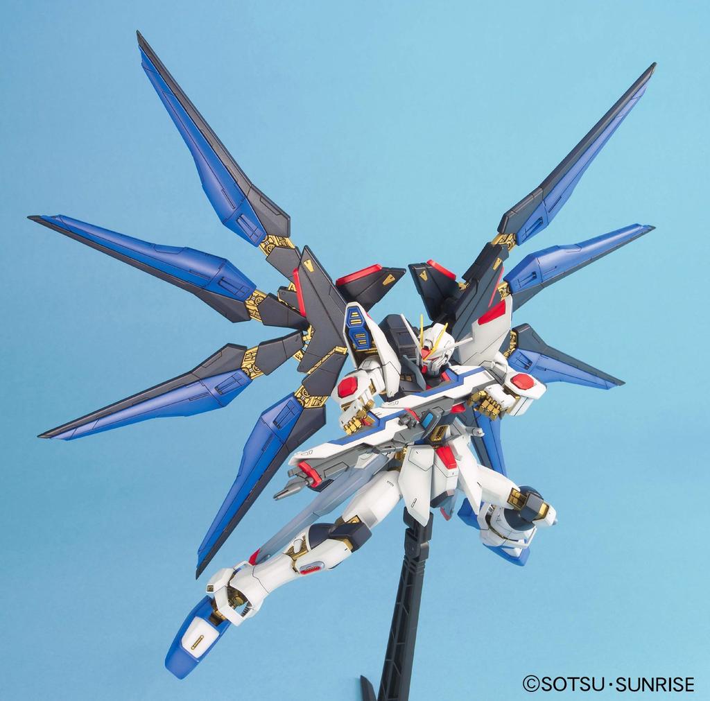 MG Mobile Suit Gundam SEED DESTINY Strike Freedom Gundam масштабная пластиковая модель 1/100 с цветовой кодировкой