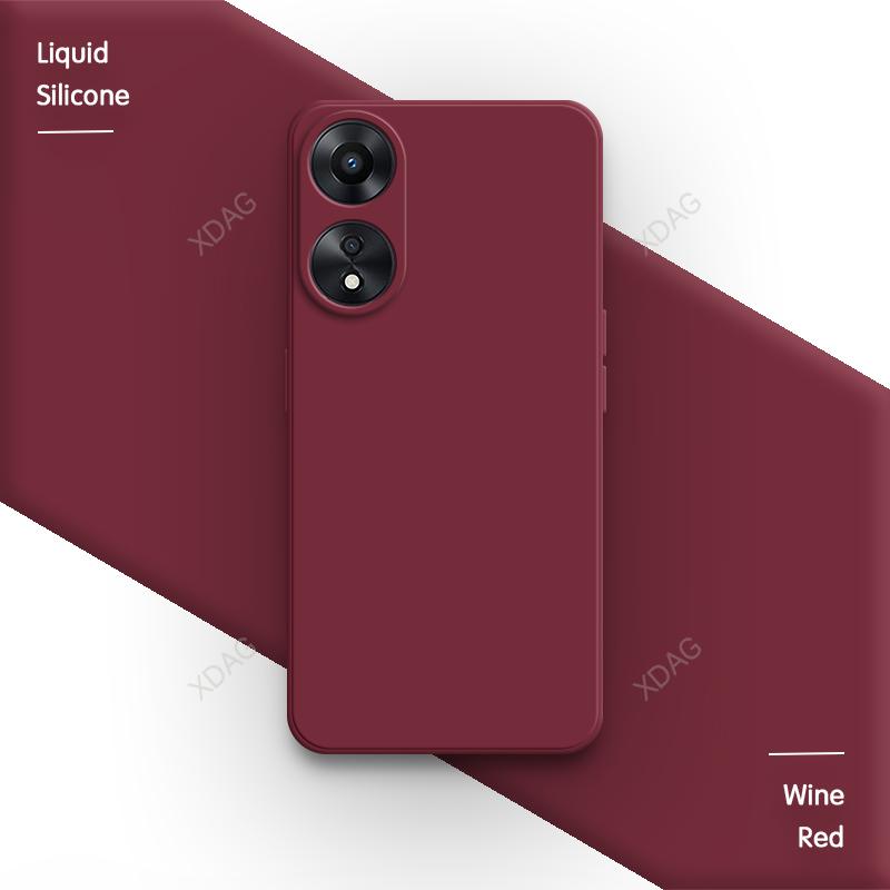 Coque Basic Phone Case для OPPO A58 A58X A78 5G противоударный Funda Liquid Silicone Soft Защита линз Роскошная задняя крышка