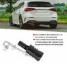Adjustable Turbo Sound Simulator for Vehicle Exhaust XL Black Muffler Whistle with Deep Roar