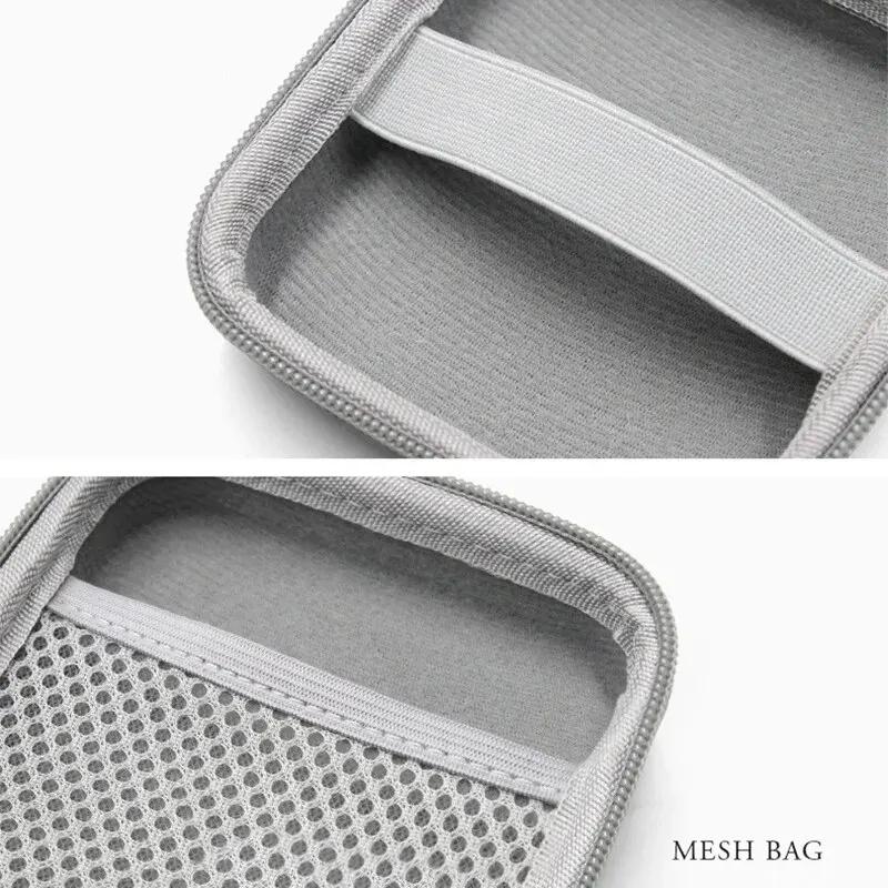 Mini Portable Eva Storage Bag Pouch Carrying Bag Zipper Earphone Case For Airpod Earphone/Phone/Charging Cable Accessories