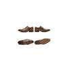 Foxsense Business Shoes, Leather Dress Shoes for Men, Genuine Leather, Monk Strap, Straight Tip,
