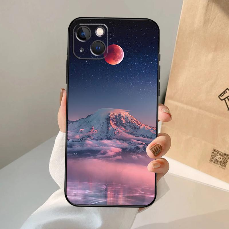 Чехол для телефона Луна Звезды Космос Для iPhone 17 Air 16 15 14 13 12 11 Pro Max 12 13 mini 15 16 Plus 16e Чехол