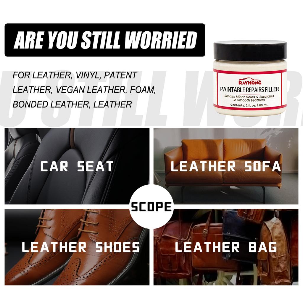 60ml Leather Filling Paste | Car Seat Repair | Cracks, Burns & Holes Restoration