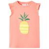 Neon Coral T-shirt for Children 92/104/116/128/140