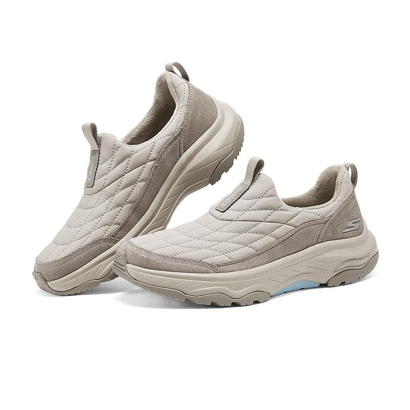 Skechers Go Walk Удобные Универсальные Прочные Низкие Повседневные Кроссовки Женские Серый Коричневый 124894-TPE