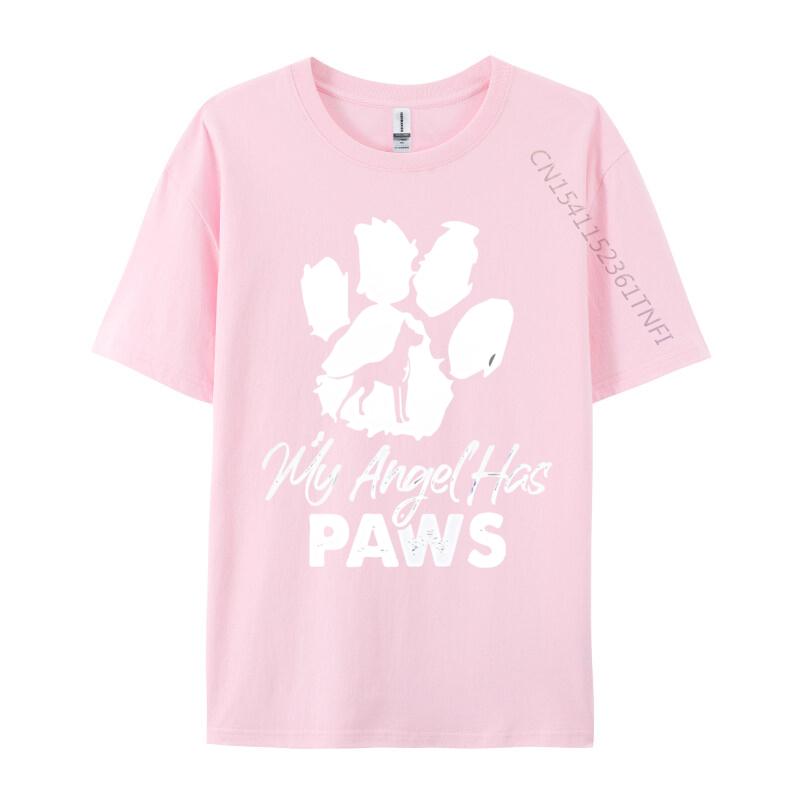 My Angel Has Paws Great Dane Dog Breed Paws Tshirt Unisex Tshirts Vintage Tops Unisex Cotton T Shirts Harajuku Printed Top Tees