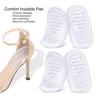 1 Pair Heel Protectors Thickened Elastic Super Soft Bounce Transparent Anti-Friction Invisible Sticky Shockproof High Heel Pads Shoes Accessory