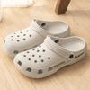 Платформа Женские Клоги Обувь Пляж Сад Толстая Подошва Сандалии Мода Удобные Нескользящие Тапочки Для Дома Улицы Мужчины Обувь с Отверстиями