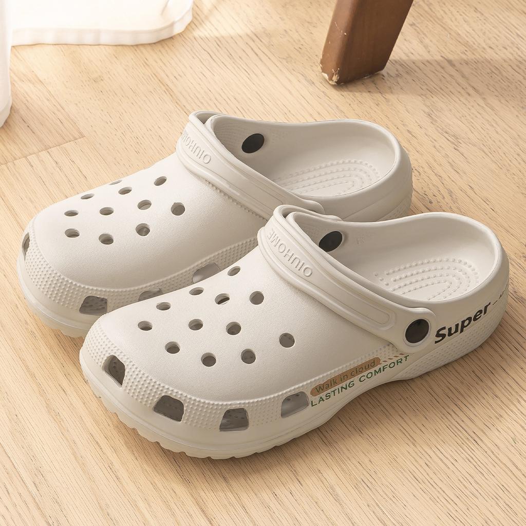 Платформа Женские Клоги Обувь Пляж Сад Толстая Подошва Сандалии Мода Удобные Нескользящие Тапочки Для Дома Улицы Мужчины Обувь с Отверстиями