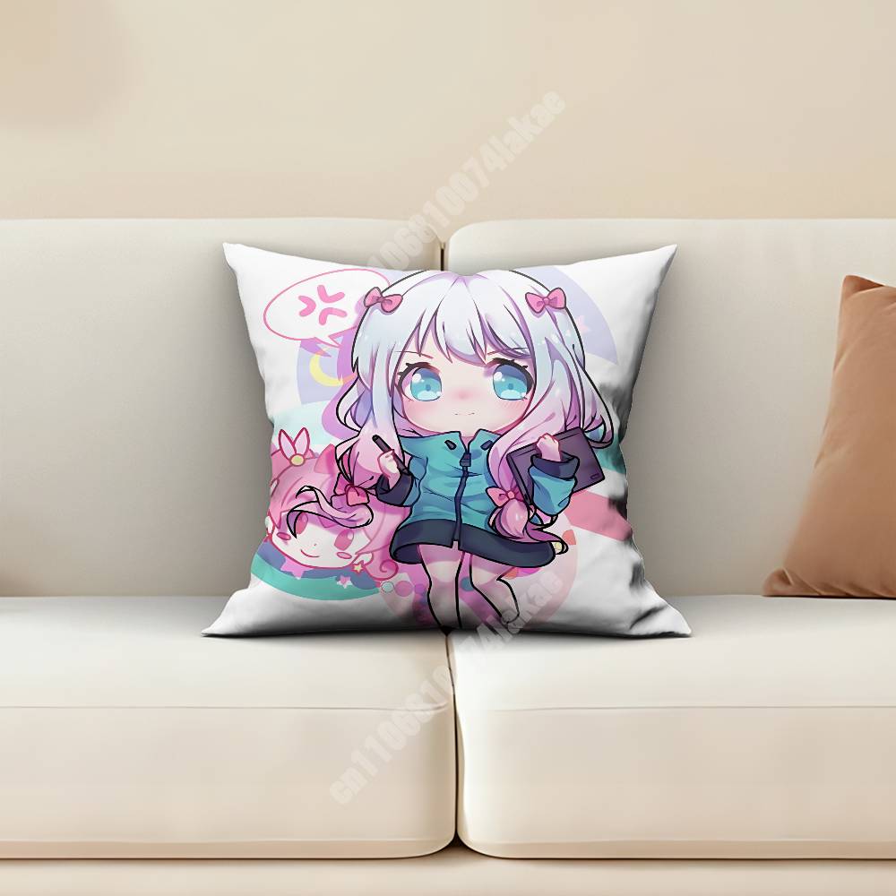 EEromanga SSensei Izumi Sagiri Pillow Cover Sofa Couch Cushion Case Creative Workspace Accent Home Decor