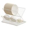 Foldable Drain Bowl Rack Collapsible Dish Drainer Extendable Dish Strainer Cutlery Holder