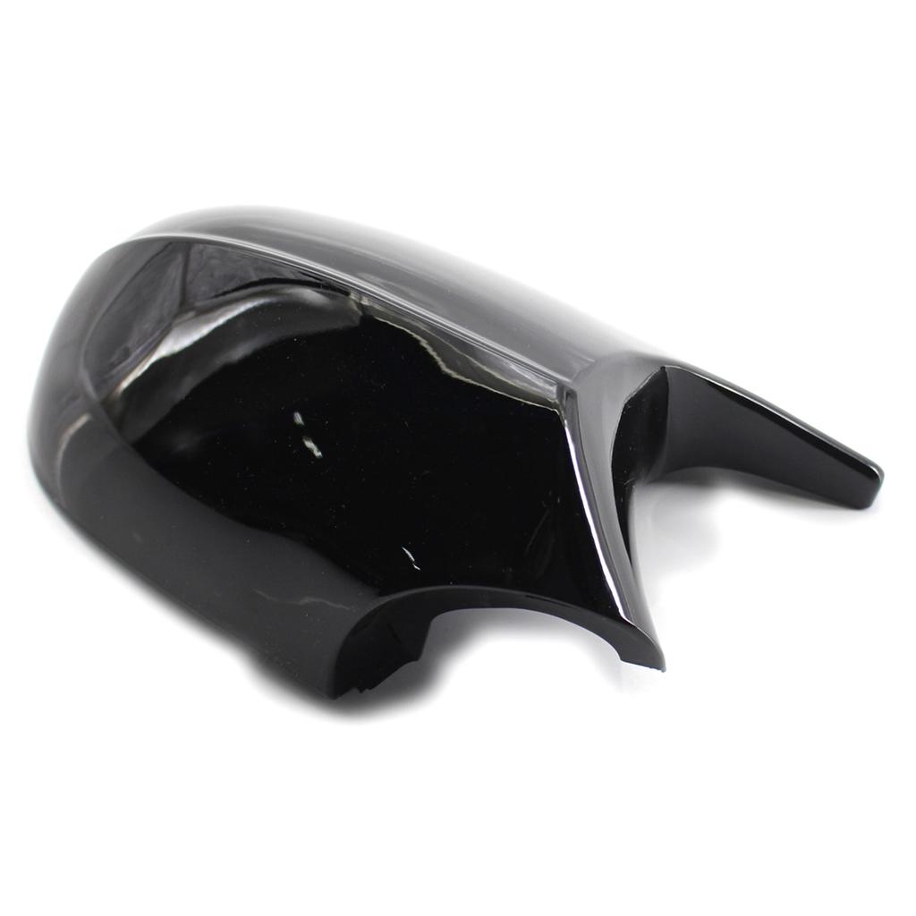 Rearview M3 Style Side Mirror Shells Side Wing Mirror Cover Cap Bright Black Style Pair Replacement for BMW E90 E91 E92