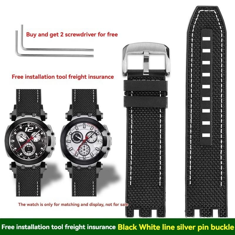 Для Tissot MotoGP Racing Серия T115 Серия T115.417/427 Высококачественный Нейлоновый Резиновый Ремешок Спортивные Мужские Аксессуары