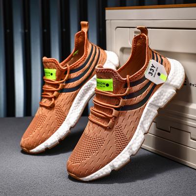 Модные новые женские трикотажные туфли на плоской подошве, разноцветные дышащие сетчатые мокасины 2024 года, спортивная обувь для отдыха и спорта, женская обувь больших размеров43