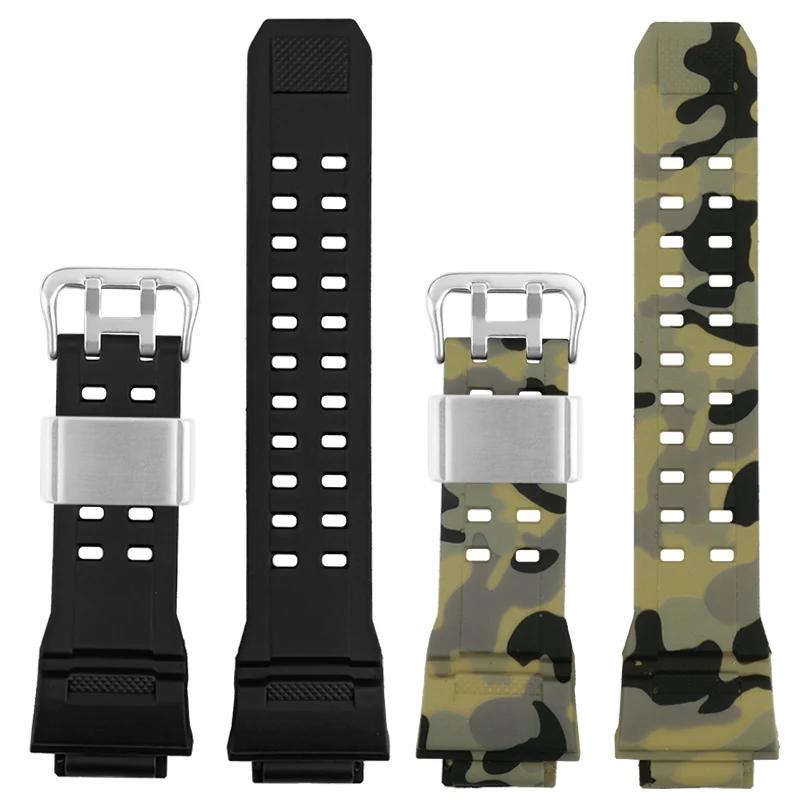 Silicone Rubber Watch Band For Casio G Shock GW9400 GW 9400 GW9200 Camouflage Color Strap Waterproof Men's Bracelet Accessories