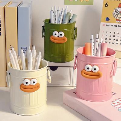 Мультяшный держатель для ручек большой вместимости, органайзер для хранения ручек, карандашей, маркеров, мелков, настольный контейнер для хранения для дома и офиса